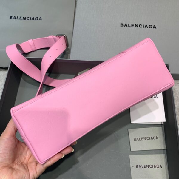 Balenciaga Downtown Small Shoulder Bag In Pink, For Women, Women's Bags 11.8in/30cm 67135329S1Y5906