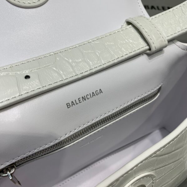 Balenciaga Downtown XS Shoulder Bag In White, For Women, Women's Bags 10in/25cm