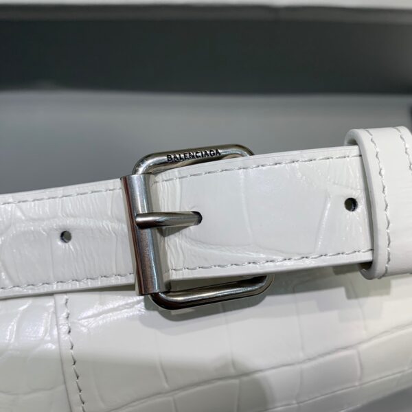 Balenciaga Downtown XS Shoulder Bag In White, For Women, Women's Bags 10in/25cm