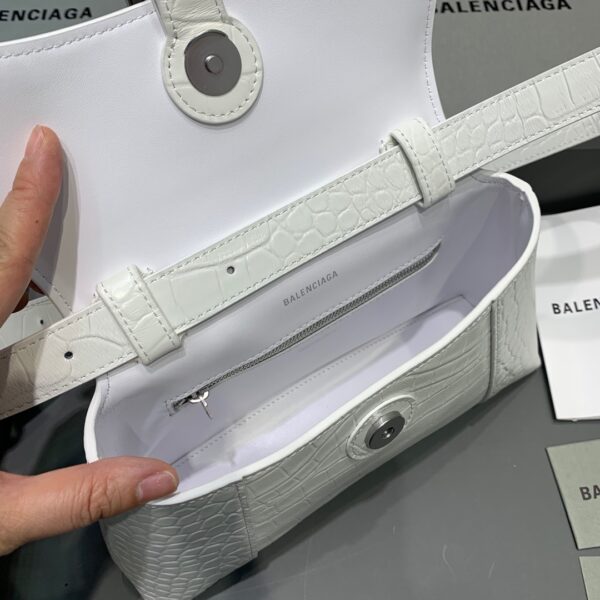 Balenciaga Downtown XS Shoulder Bag In White, For Women, Women's Bags 10in/25cm