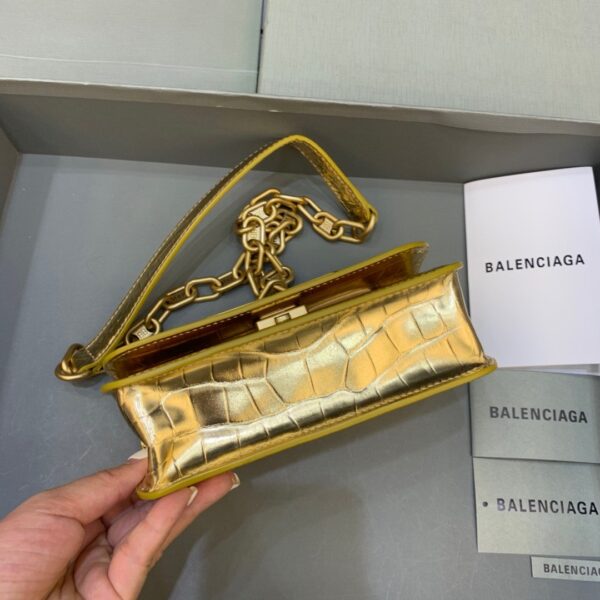 Balenciaga Gossip Small On Chain Shoulder Bag Gold, For Women, Women's Bags 7.4in/19cm