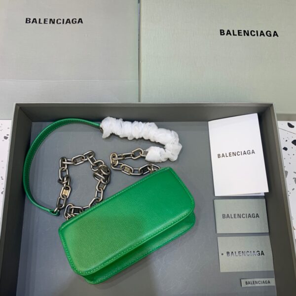 Balenciaga Gossip Small On Chain Shoulder Bag Green, For Women, Women's Bags 7.4in/19cm