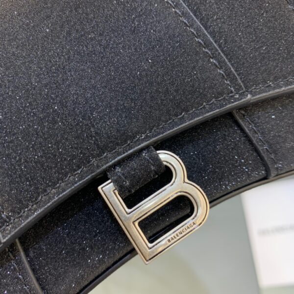 Balenciaga Hourglass Mini Handbag With Chain In Black, For Women, Women's Bags 4.7in/12cm