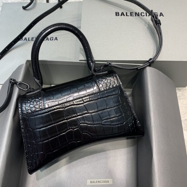 Balenciaga Hourglass Small Handbag In Black, For Women, Women's Bags 9in/23cm