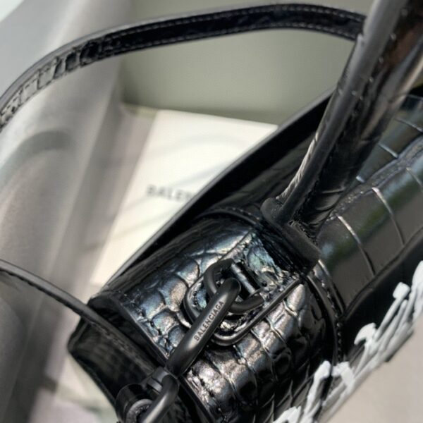 Balenciaga Hourglass Small Handbag In Black, For Women, Women's Bags 9in/23cm