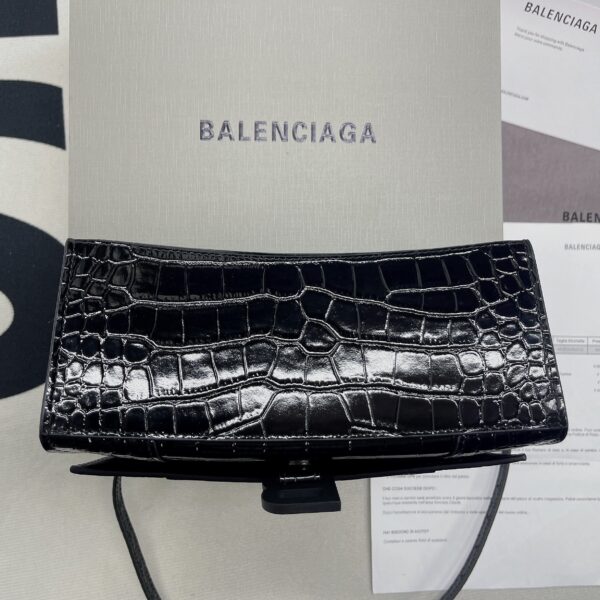 Balenciaga Hourglass Small Handbag In Black, For Women, Women's Bags 9in/23cm