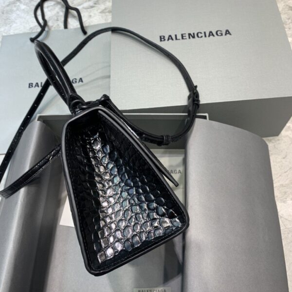 Balenciaga Hourglass Small Handbag In Black, For Women, Women's Bags 9in/23cm