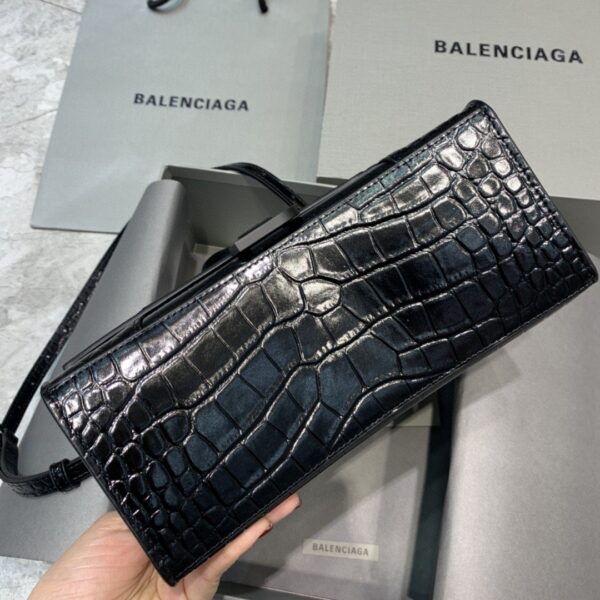 Balenciaga Hourglass Small Handbag In Black, For Women, Women's Bags 9in/23cm