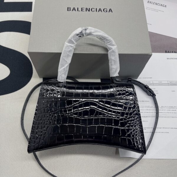 Balenciaga Hourglass Small Handbag In Black, For Women, Women's Bags 9in/23cm