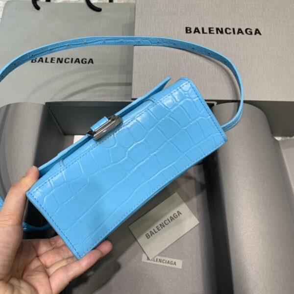 Balenciaga Hourglass Small Handbag In Blue, For Women, Women's Bags 9in/23cm