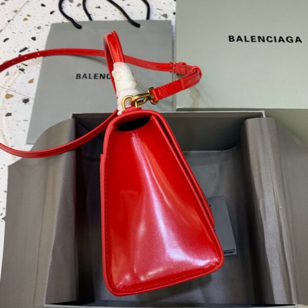 Balenciaga Hourglass Small Handbag In Bright Red, For Women, Women's Bags 9in/23cm 5935461QJ4M6406