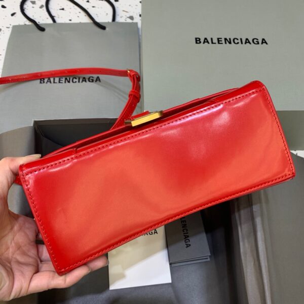 Balenciaga Hourglass Small Handbag In Bright Red, For Women, Women's Bags 9in/23cm 5935461QJ4M6406