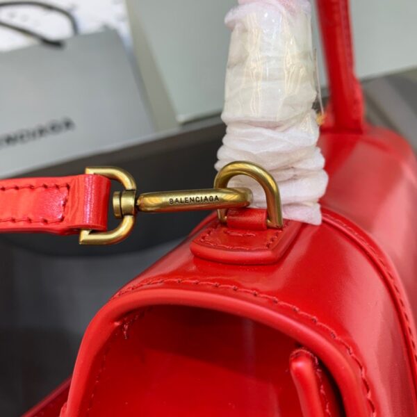 Balenciaga Hourglass Small Handbag In Bright Red, For Women, Women's Bags 9in/23cm 5935461QJ4M6406