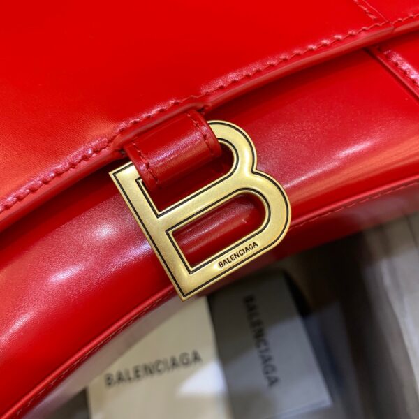 Balenciaga Hourglass Small Handbag In Bright Red, For Women, Women's Bags 9in/23cm 5935461QJ4M6406