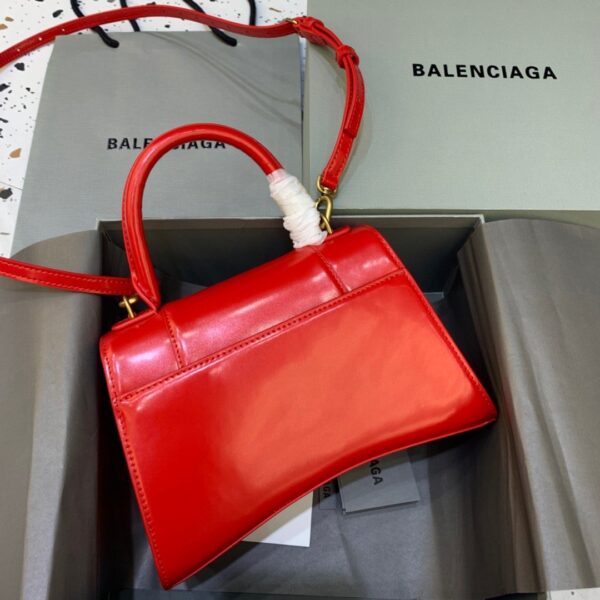 Balenciaga Hourglass Small Handbag In Bright Red, For Women, Women's Bags 9in/23cm 5935461QJ4M6406