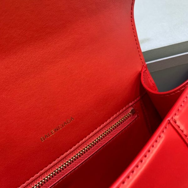 Balenciaga Hourglass Small Handbag In Bright Red, For Women, Women's Bags 9in/23cm 5935461QJ4M6406
