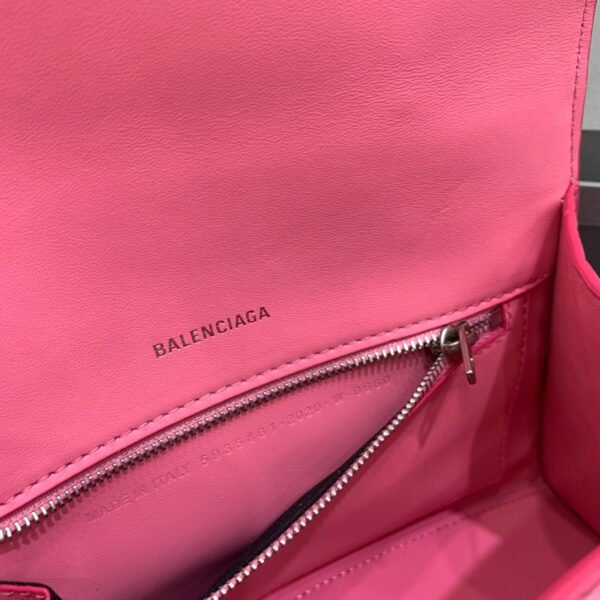 Balenciaga Hourglass Small Handbag In Pink, For Women, Women's Bags 9in/23cm 5935462107U5812