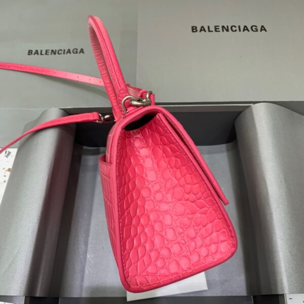 Balenciaga Hourglass Small Handbag In Pink, For Women, Women's Bags 9in/23cm 5935462107U5812