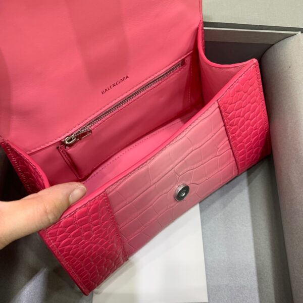 Balenciaga Hourglass Small Handbag In Pink, For Women, Women's Bags 9in/23cm 5935462107U5812