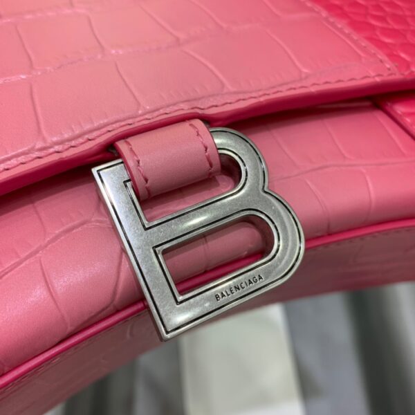 Balenciaga Hourglass Small Handbag In Pink, For Women, Women's Bags 9in/23cm 5935462107U5812