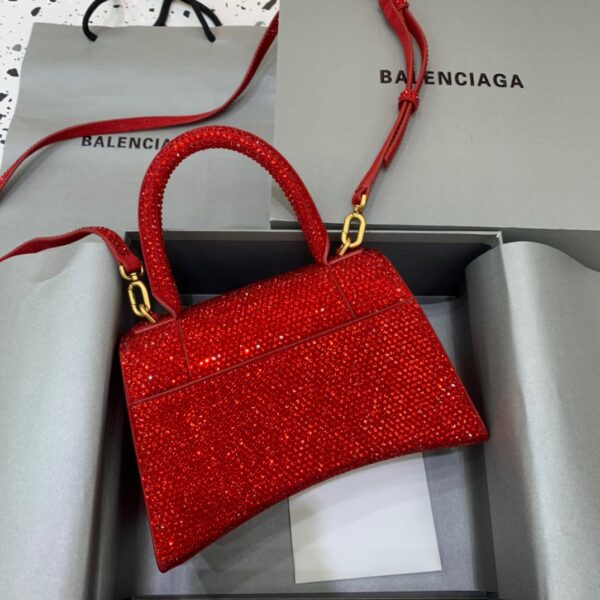 Balenciaga Hourglass Small Handbag In Red, For Women, Women's Bags 9in/23cm