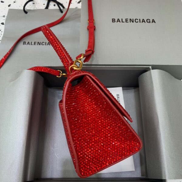Balenciaga Hourglass Small Handbag In Red, For Women, Women's Bags 9in/23cm