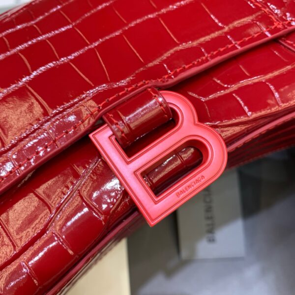 Balenciaga Hourglass Small Handbag In Red, For Women, Women's Bags 9in/23cm