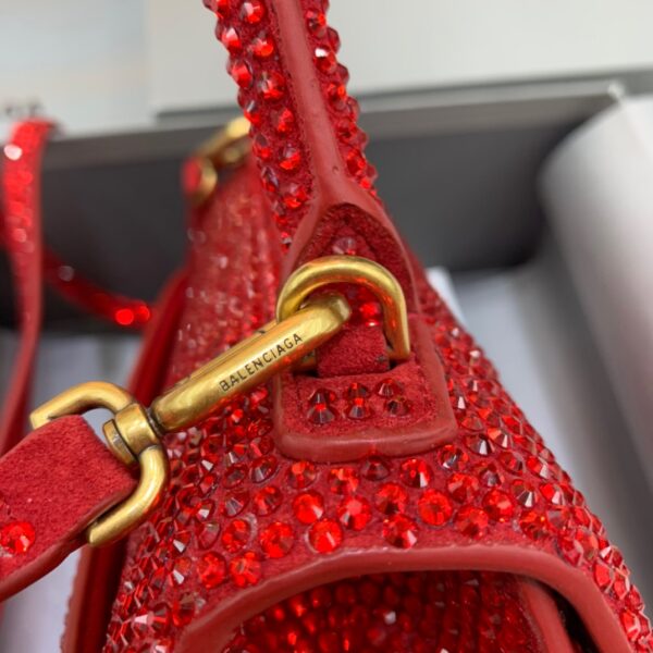 Balenciaga Hourglass Small Handbag In Red, For Women, Women's Bags 9in/23cm