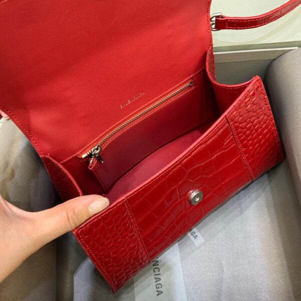 Balenciaga Hourglass Small Handbag In Red, For Women, Women's Bags 9in/23cm