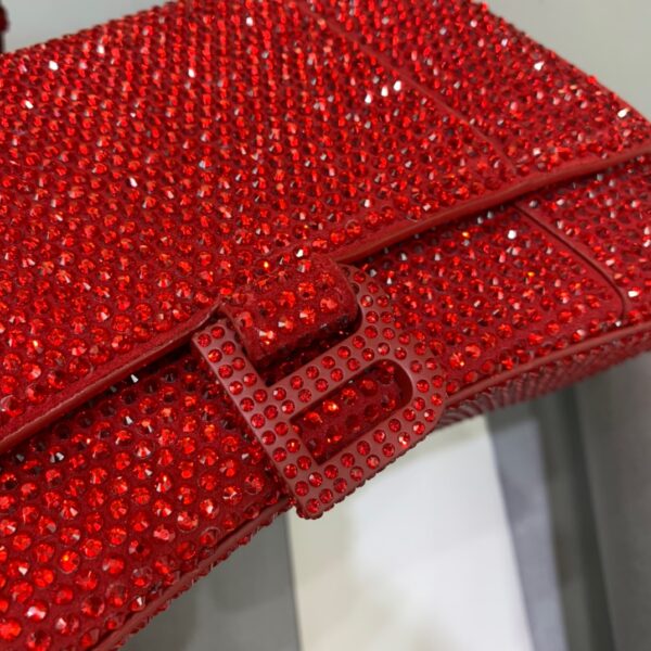 Balenciaga Hourglass Small Handbag In Red, For Women, Women's Bags 9in/23cm