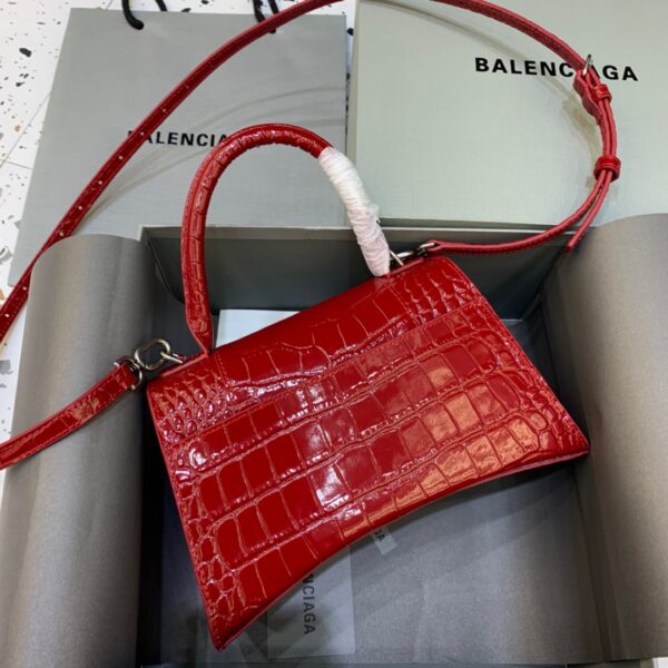 Balenciaga Hourglass Small Handbag In Red, For Women, Women's Bags 9in/23cm