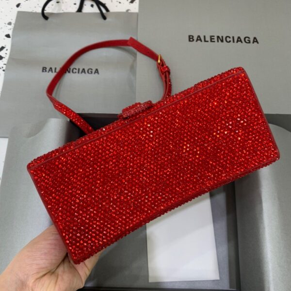 Balenciaga Hourglass Small Handbag In Red, For Women, Women's Bags 9in/23cm