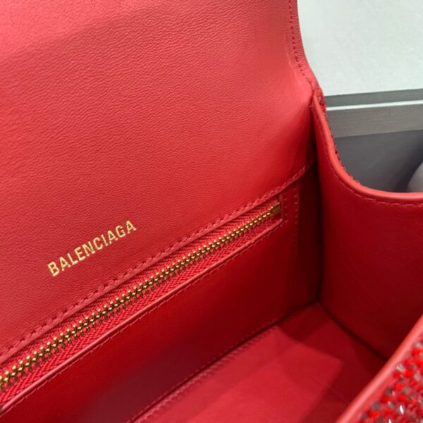 Balenciaga Hourglass Small Handbag In Red, For Women, Women's Bags 9in/23cm