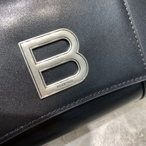 Balenciaga Hourglass Wallet Bag In Black, For Women, Women's Bags 8in/20cm