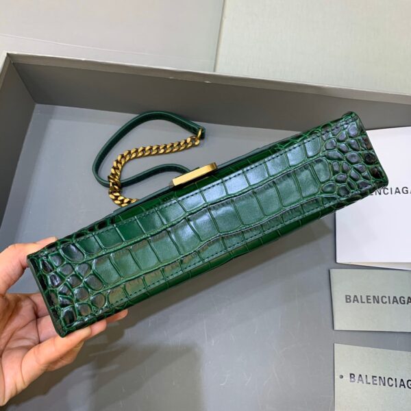 Balenciaga Hourglass Wallet On Chain in Dark Green, For Women, Women's Bags 9in/23cm