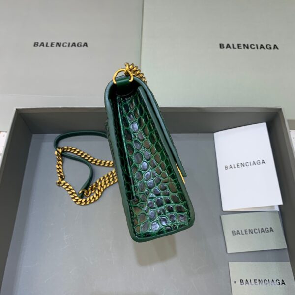 Balenciaga Hourglass Wallet On Chain in Dark Green, For Women, Women's Bags 9in/23cm
