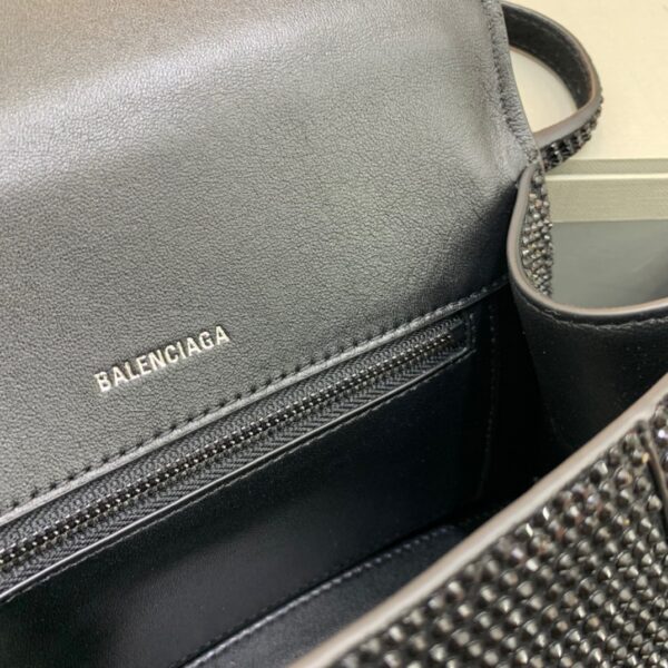 Balenciaga Hourglass XS Handbag In Black, For Women, Women's Bags 7.4in/19cm 59283328D071071