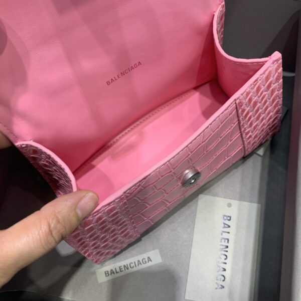 Balenciaga Hourglass XS Handbag In Dark Pink, For Women, Women's Bags 7.4in/19cm