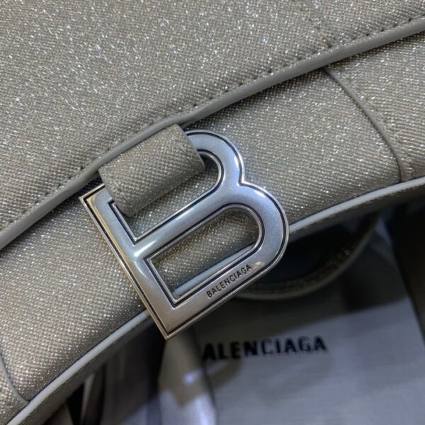 Balenciaga Hourglass XS Handbag In Grey, For Women, Women's Bags 7.4in/19cm 5928332102G1501