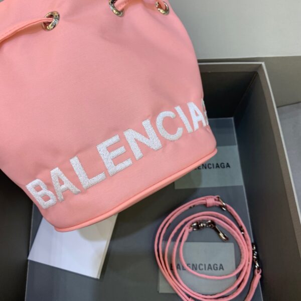 Balenciaga Le Cagole Medium Bucket Bag In Light Pink, For Women, Women's Bags 7in/18cm