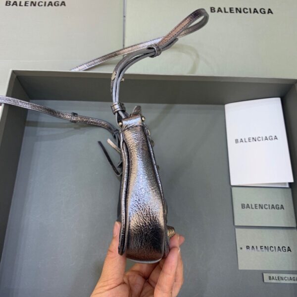 Balenciaga Le Cagole Mini Bag With Chain In Grey, For Women, Women's Bags 8.2in/21cm