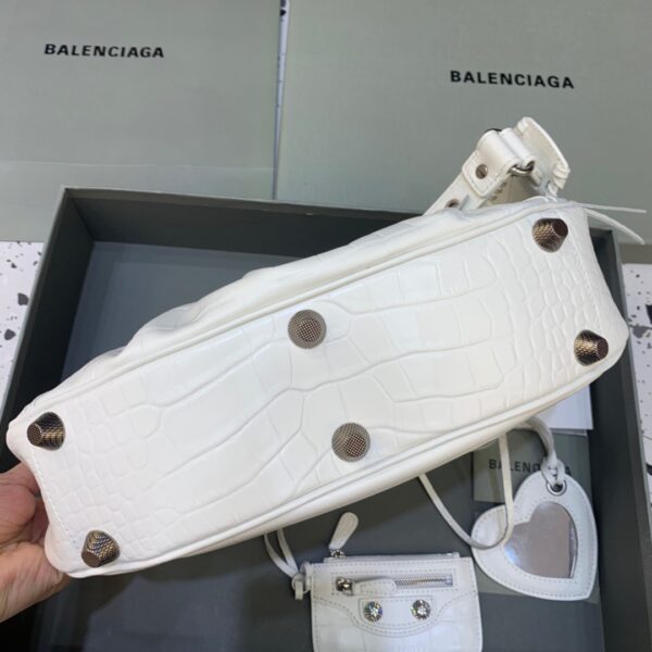 Balenciaga Le Cagole XS Shoulder Bag In White, For Women, Women's Bags 13in/33cm 700940210BK9104
