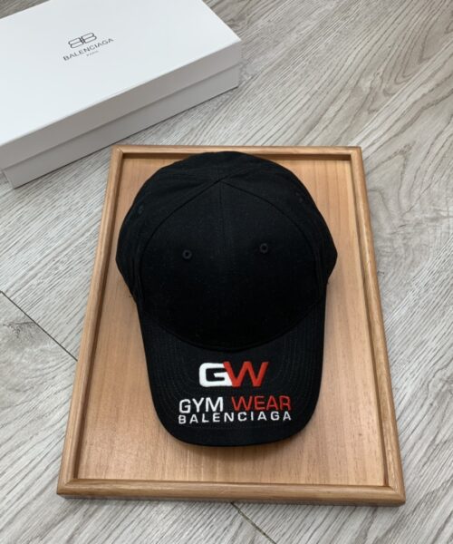 Balenciaga Logo Cap In Black