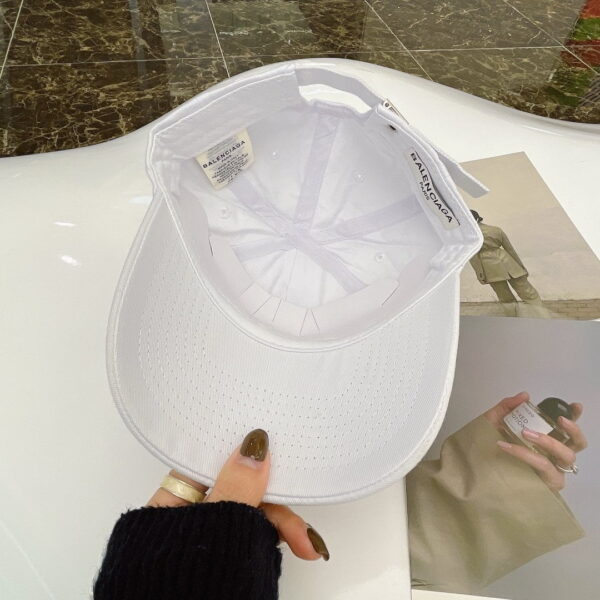 Balenciaga Logo Cap In White