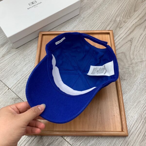Balenciaga Logo Visor Cap In Blue