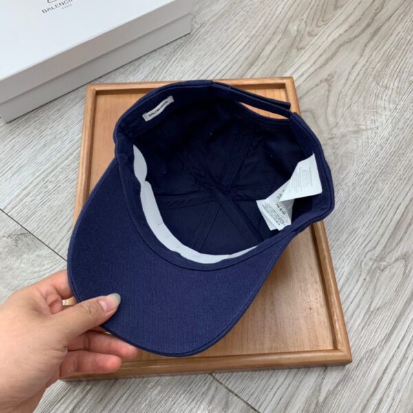 Balenciaga Logo Visor Cap In Blue