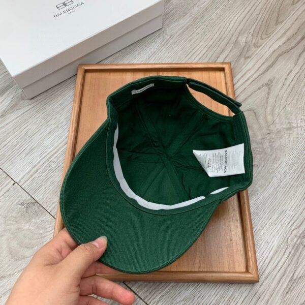 Balenciaga Logo Visor Cap In Green