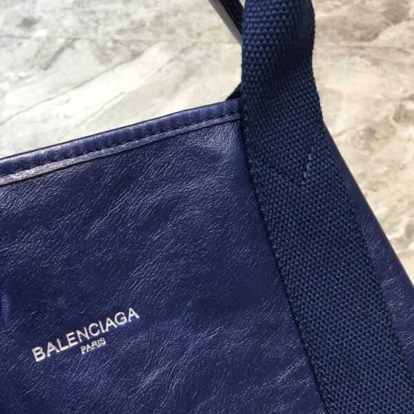 Balenciaga Navy Small Cabas Tote Bag In Blue, For Women, Women's Bags 18.5in/47cm