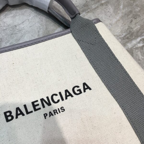 Balenciaga Navy Small Cabas Tote Bag In Gray, For Women, Women's Bags 18.5in/47cm