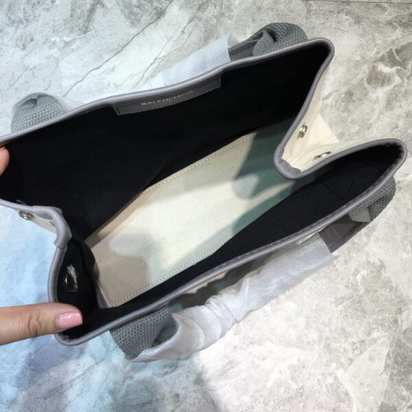 Balenciaga Navy Small Cabas Tote Bag In Gray, For Women, Women's Bags 18.5in/47cm